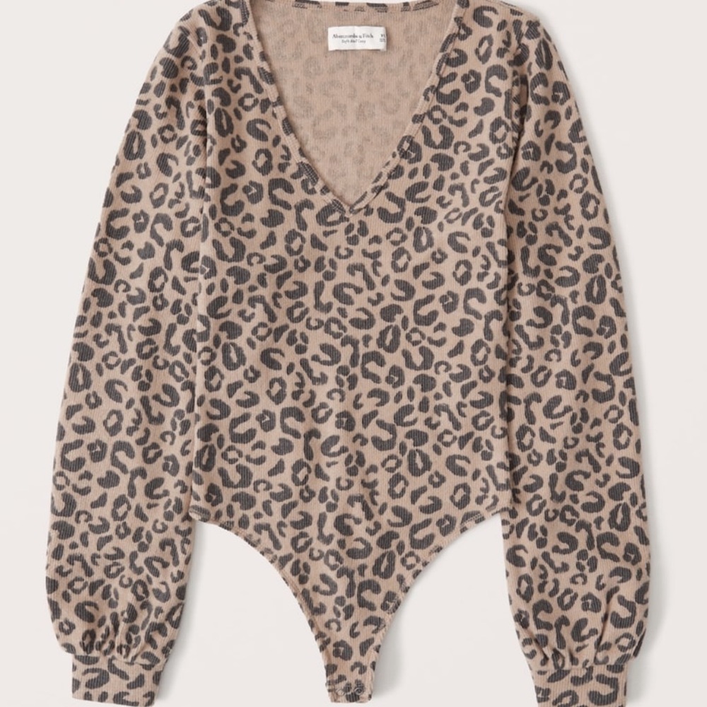 Abercrombie & Fitch Cozy V-Neck Bodysuit